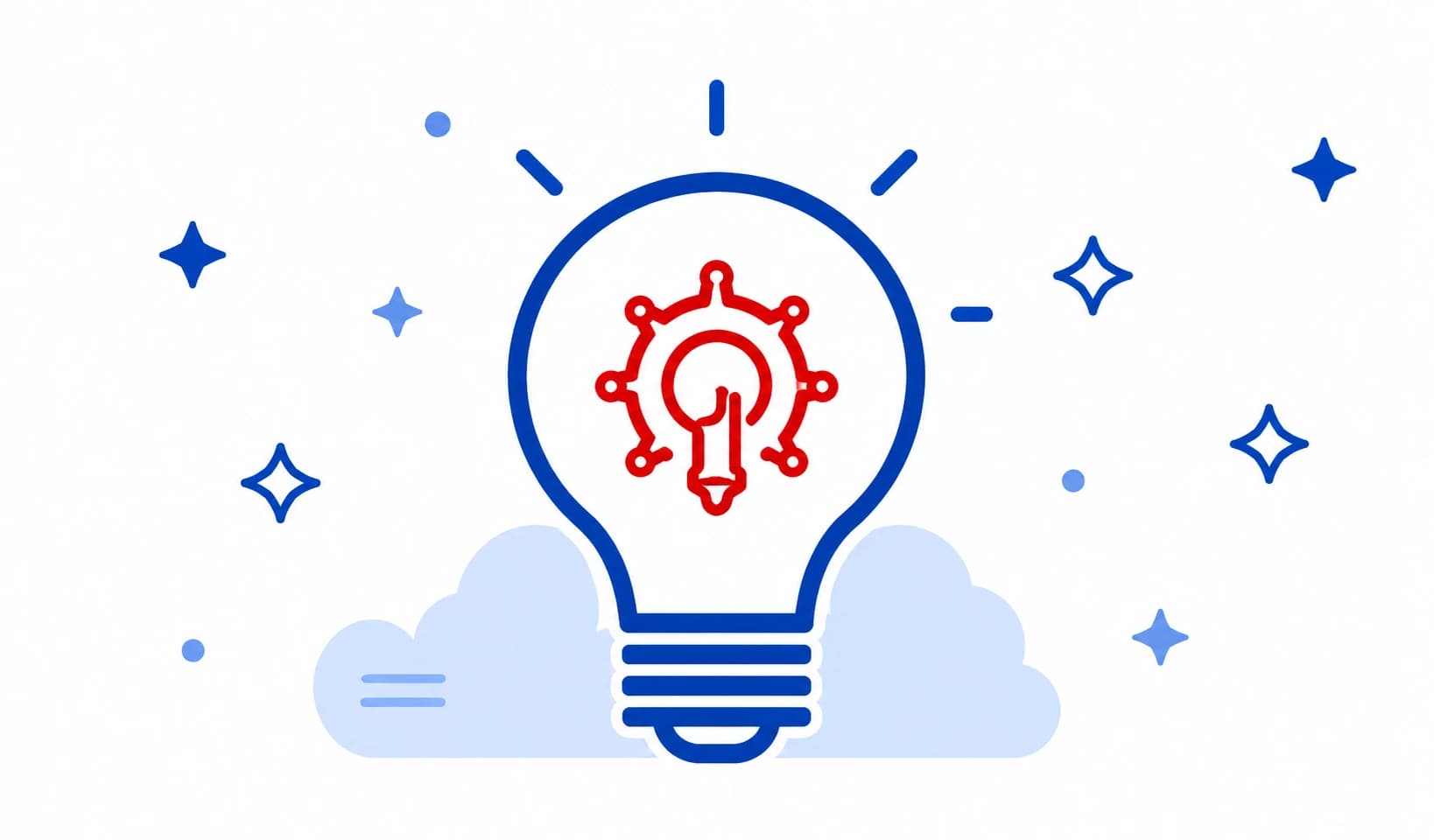 Innovation and quality commitment illustration